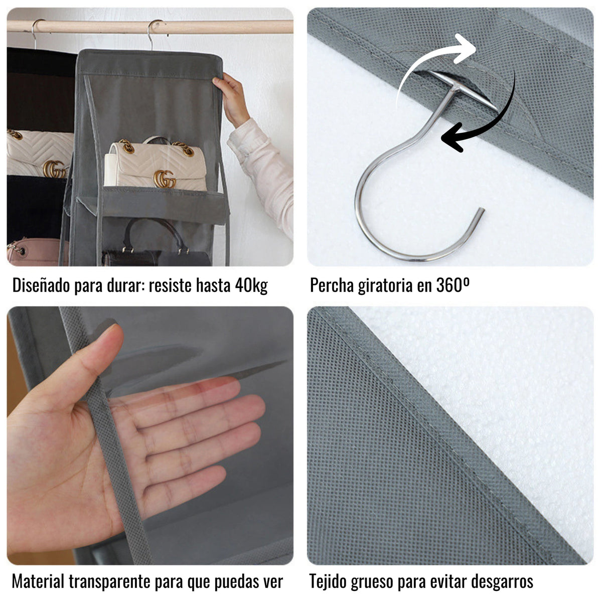 ORGANIZADOR DE BOLSOS PARA 8