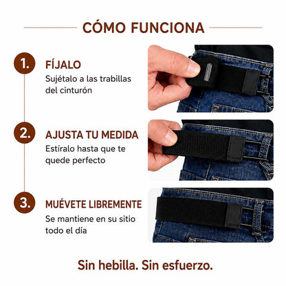 Lleva 2  Cinturones  sin hebilla