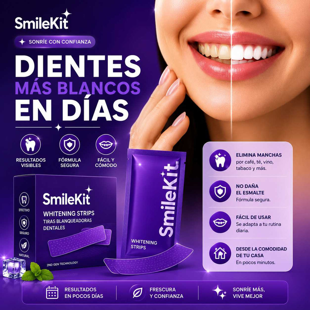 Smilekit Cintas Blanqueadoras x14