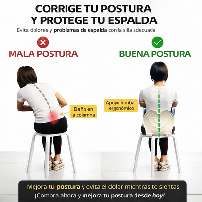 Espaldar Corrector Postura Silla Apoyo
