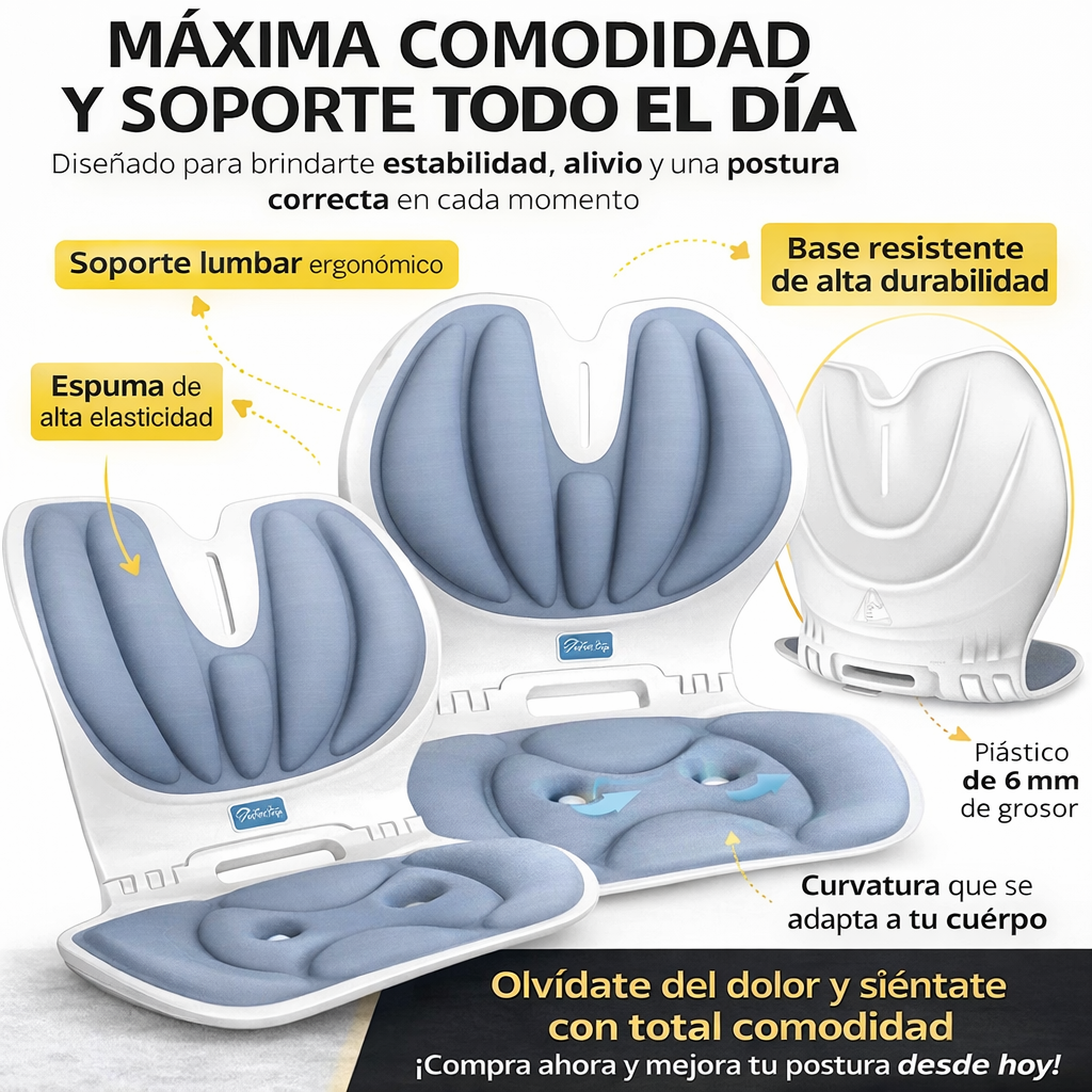 Espaldar Corrector Postura Silla Apoyo