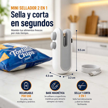 MINI SELLADORA DE BOLSAS RECARGABLE