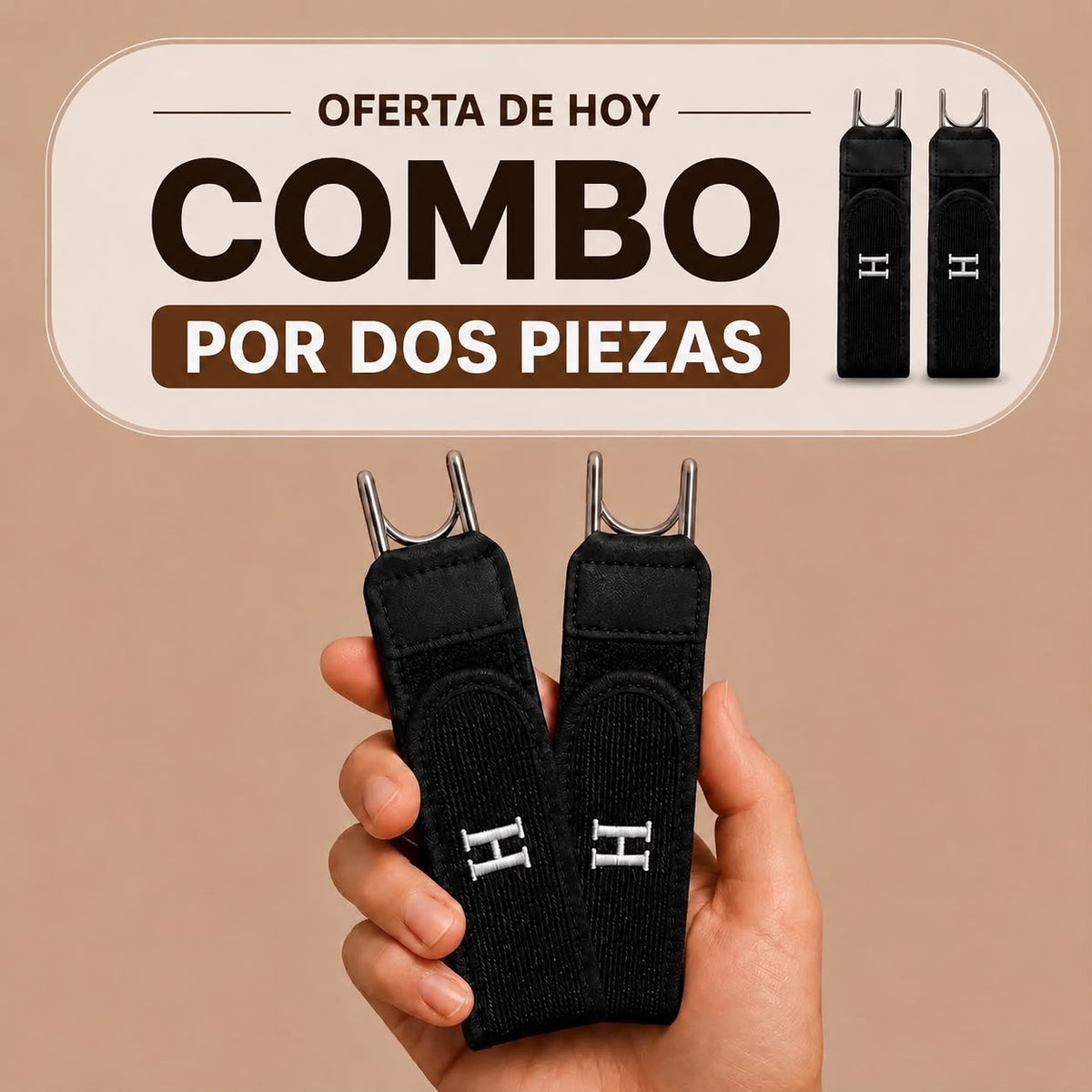 Lleva 2  Cinturones  sin hebilla